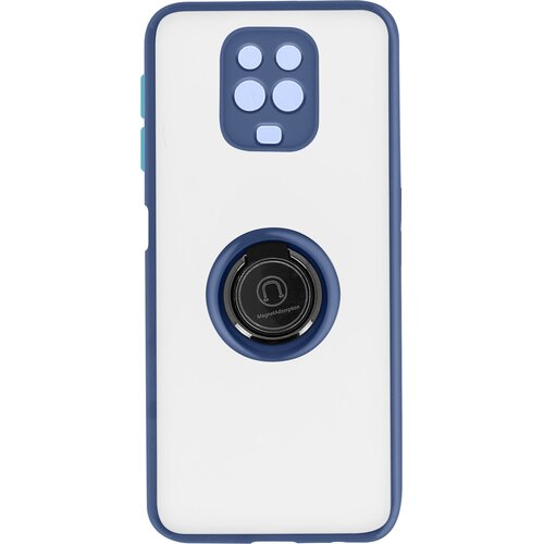 AVIZAR Ovitek z obrocem za Xiaomi Redmi Note 9S in 9 Pro ter 9 Pro Max - matirano hrbti&scaron;ce proti prstnim odtisom, združljivo z magnetnim držalom - modra, (20626156) Cene