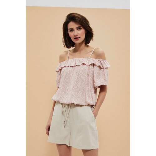 Marisse Cold Arms Shirt With Ruffles L-Ko-3750 L.Terra Cotta Slike