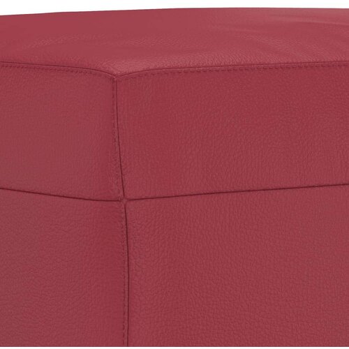 VidaXL 3-dijelni set sofa s jastucima boja vina od umjetne kože Slike