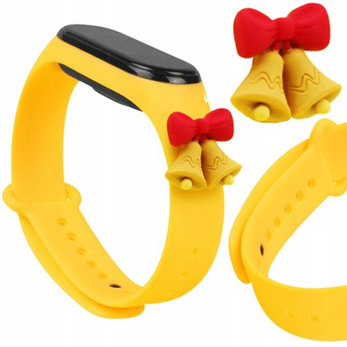 HURTEL STRAP XMAS STRAP BAND ZA XIAOMI MI BAND 6 5 BOŽIČNI RUMENI ZVONČKI, (21910361) Cene