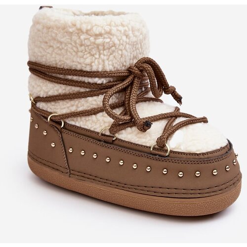 Kesi Women&amp;#039;s Brown Insulated Snow Boots Rohes Slike