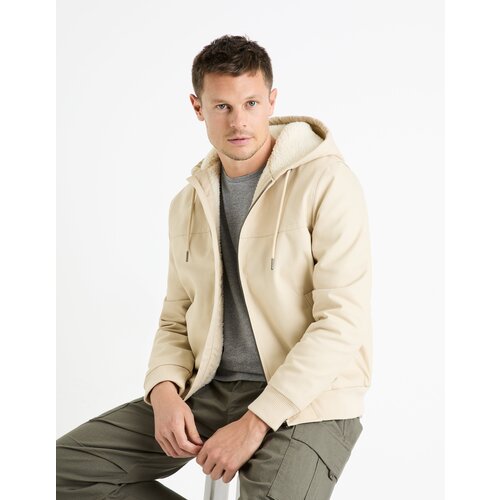 Celio Sherpa Hoodie Jacket Fuhoodie - Men Cijene
