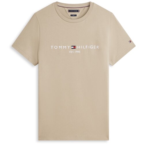 Tommy Hilfiger Majica kaki / bijela Slike