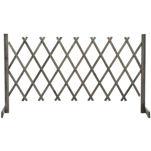  Re&amp;scaron;etkasta ograda siva 150 x 80 cm od masivne jelovine Slike
