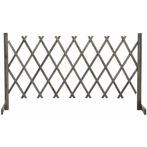  rešetkasta ograda siva 150 x 80 cm od masivne jelovine