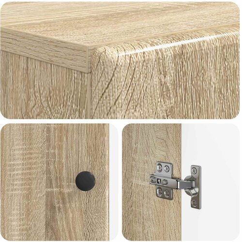  Kabinetska WC BREDA Hrast sonoma 66 x 25,5 x 190 cm Slike