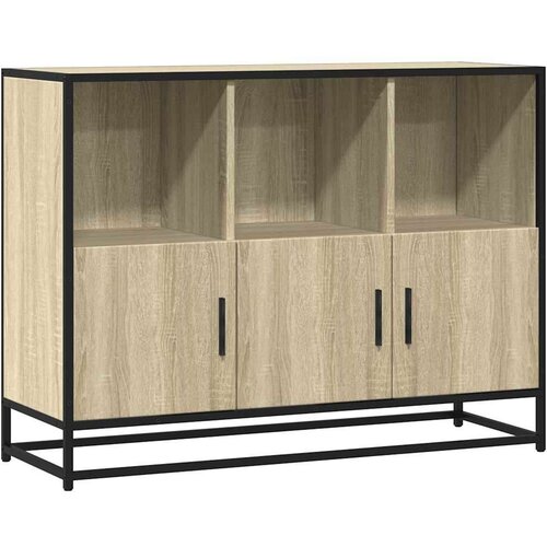  Komoda sonoma hrast 100x35x76 cm izrađeno drvo Slike