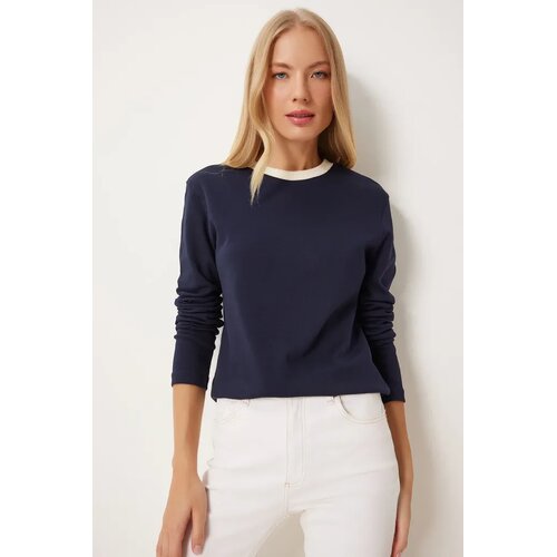  Ženska bluza Nj00157, Tamnoplava Cene