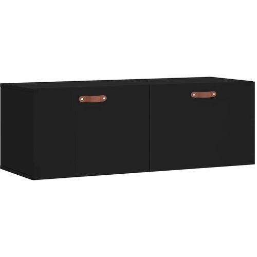 Maison Chic Stenska omarica - Zidna omarica črna 100x36,5x35 cm inženirski les iu461, (22063209) Cene