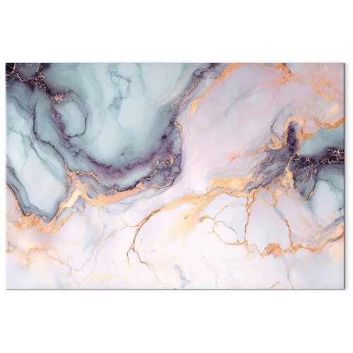  Slika - Pastel stones - pink and blue structures on a marble base 120x80 Standard Slike