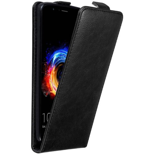 Cadorabo Ohi&scaron;je, združljivo z Honor 8 PRO v nočna črna - Za&scaron;čitni ovitek v obliki flipa z magnetnim zapiranjem, (20563395) Cene
