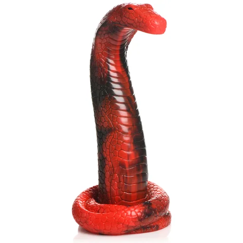 Creature Cocks King Cobra Silicone Dildo Red