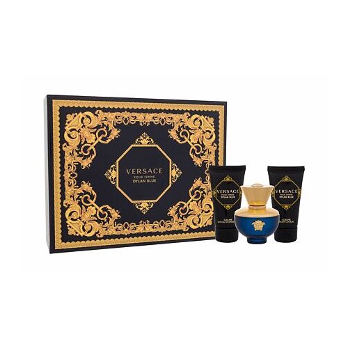 Versace Pour Femme Dylan Blue darilni set parfumska voda 50 ml + mleko za telo 50 ml + gel za prhanje 50 ml za ženske Cene