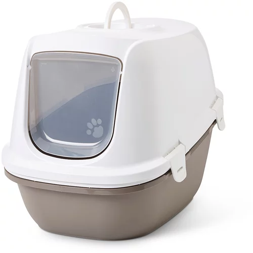 Savic WC za mačke Reina sa sitom - sivo / bijelo
