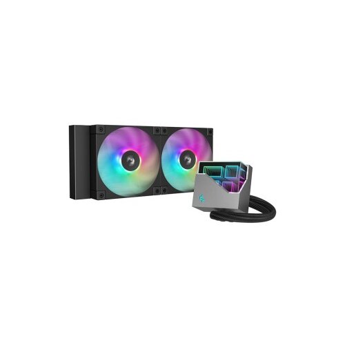 DeepCool Komplet za tekočinsko hlajenje AIO Liquid Cooler LT240 ARGB, 240mm, RGB, črn Cene