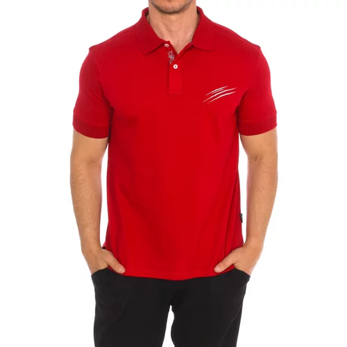 Philipp Plein Sport Polo majice kratki rokavi PIPS504-52 Rdeča