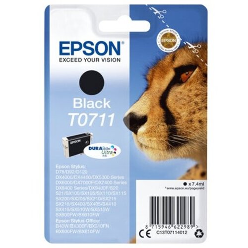 Epson T0711 ink cartridge black C13T07114012 Slike