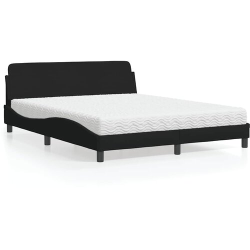  Krevet s madracem Dover crni 160x200 cm od tkanine Cene