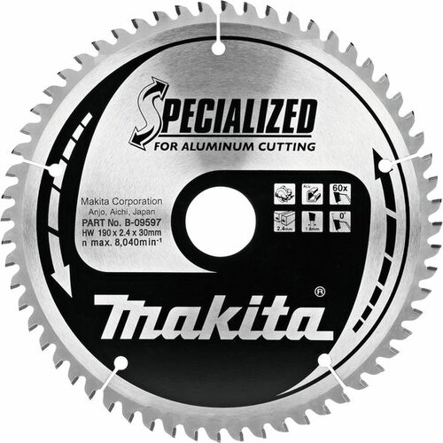 Makita B-09597 List za testeru od tvrdog metala, sa 60 zubaca 190/30mm Cene