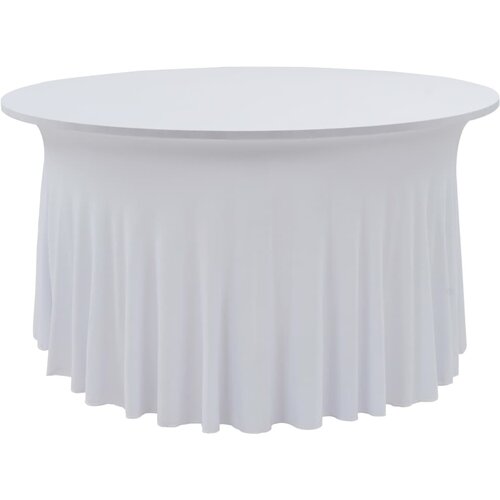 vidaXL Rastezljive navlake za stol 2 kom duge 150 x 74 cm bijele Cijene