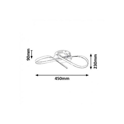 Rabalux aniela ugradno/nadgradna plafonjera led 20W 1600lm 4000K Slike