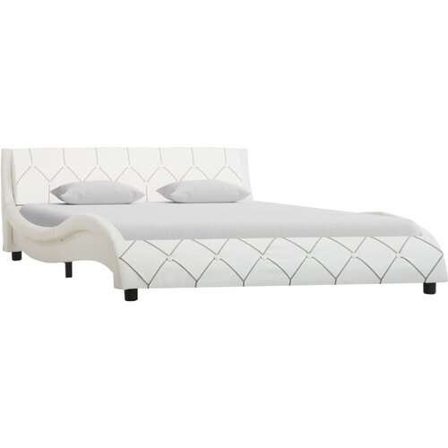 Furnova Posteljni okvir belo umetno usnje 140x200 cm, (22055732) Slike