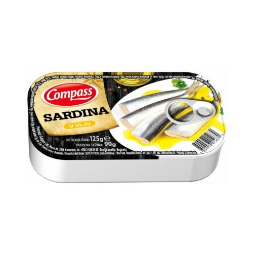 Compass sardina u ulju 125g limenka Cene