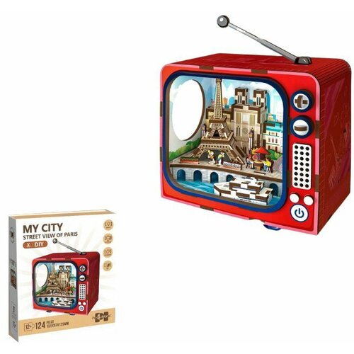  Drvene puzzle televizor 3d street view of paris 68067 ( 91/71770 ) Cene