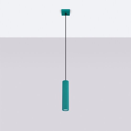  Brilagi - LED luster na sajli CRESTO 1xGU10/10W/230V tirkizna Slike