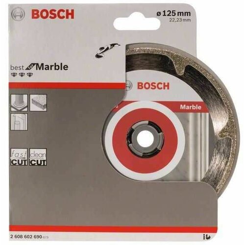 Bosch dijamantska rezna ploča best for marble 2608602690/ 125 x 22/23 x 2/2 x 3 mm Slike