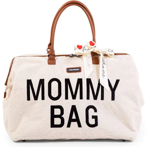 Childhome torba mommy bag teddy off white
