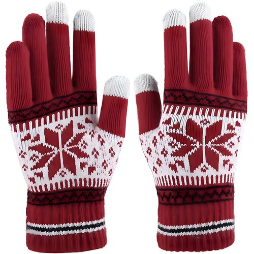 IZMAEL Zimske Rukavice SF-39234 - Crvena / Bijela M / L Cijene