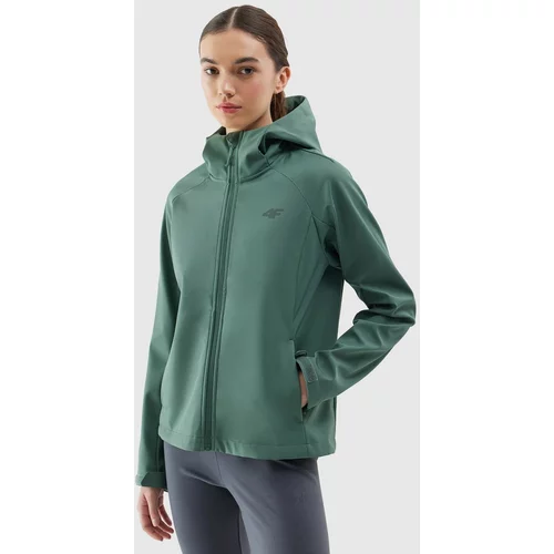 4f Women's windproof softshell jacket 5000 membrane - green