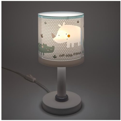 Dalber 60621N - LED dečija lampica RHINO&CROCO 1xG4/4W/230V siva Cene