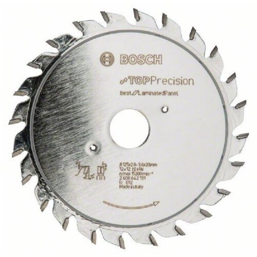 Bosch list za za secanje top precision laminated panel 2608642131, 125 x 20 x 2,8-3,6 mm, 12+12 Cene