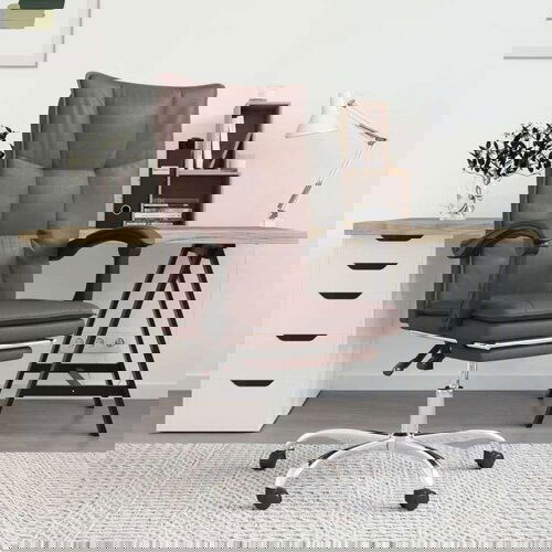  Uredski naslonjač od umjetne kože smeđi Cene