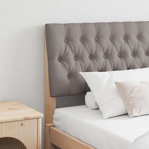 vidaXL Tapecirano vzglavje Taupe 180 cm Masivno borovo les Cene