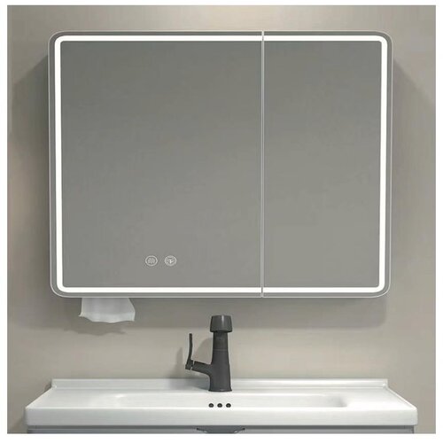 Brilagi LED ogledalo-ormarić za kupatilo sa osvetljenjem NOTO DOUBLE 78x70 cm Slike