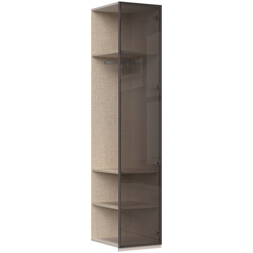 Jela Jagodina dodatni plakar sa aluminijumskim ramom DP1-AL - kolekcija opera - bež tekstil/al ram kašmir - 45x224x56cm Cene