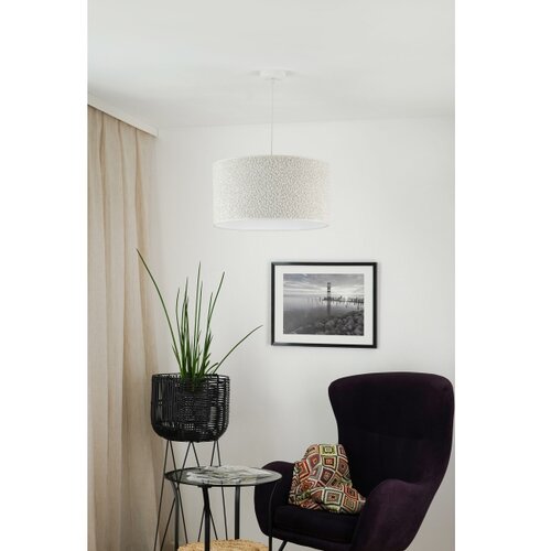  Brilagi - Visilica na sajli BOUCLE ROLLER 1xE27/15W/230V prečnik 45 cm u krem boji Slike