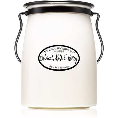 Milkhouse Candle Co. Creamery Oatmeal, Milk &amp;amp; Honey di&amp;scaron;eča sveča Butter Jar 624 g Slike