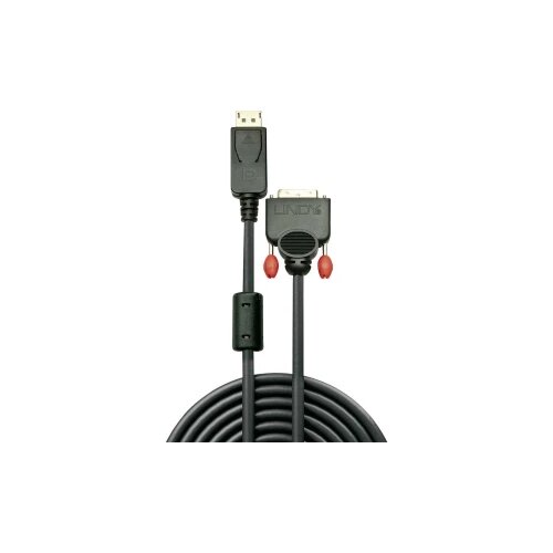 Lindy DisplayPort / DVI adapterski kabel DisplayPort utikač, DVI-D 24+1-polni utikač 3.00 m crna 41492 DisplayPort kabel Cijene