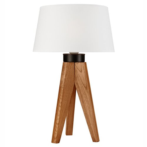 LAMKUR Smeđa stolna lampa s tekstilnim sjenilom (visina 50 cm) Aida &amp;ndash; Slike