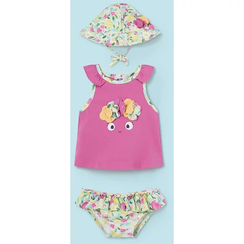 Mayoral Newborn Dvodijelni kupaći kostim za bebe boja: ružičasta