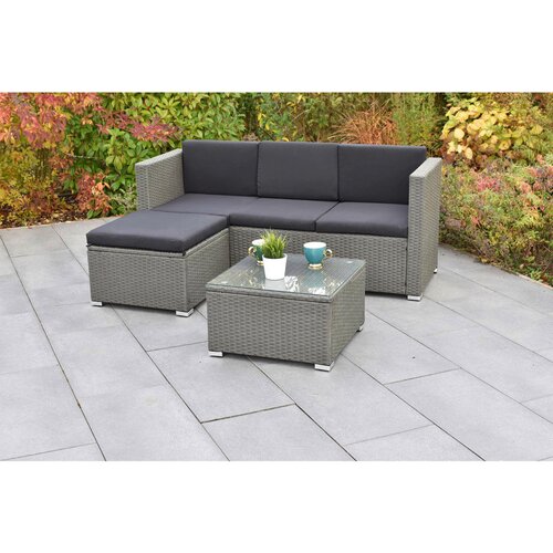 Gardenson LOUNGE GARNITURA jeklo Slike