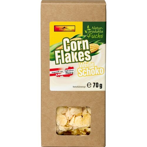 Naturprodukte Fuchs Koruzni kosmiči - bela čokolada - 70 g Slike