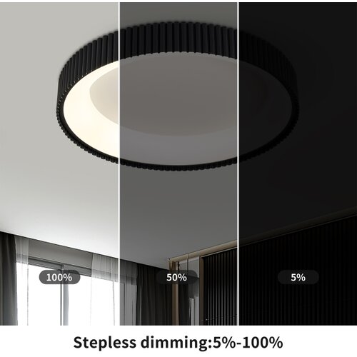  Brilagi - LED prigu&amp;scaron;iva stropno svetlo FALCON MODERN LED/54W/230V 60 cm crna +daljinski upravljač Slike