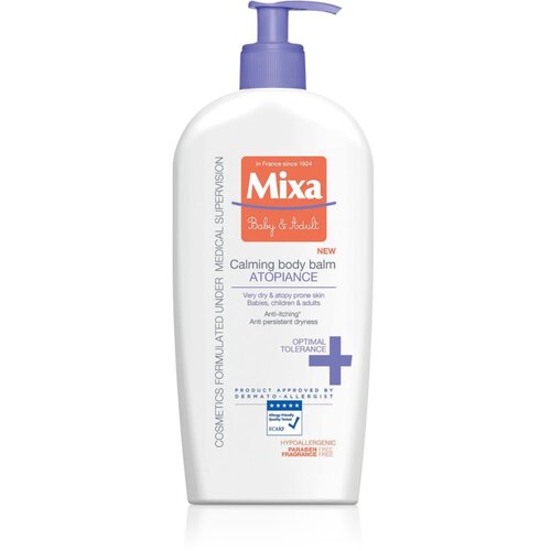 Mixa Atopiance Calming Body Balm nežen losjon za telo za atopično kožo 400 ml za otroke Slike