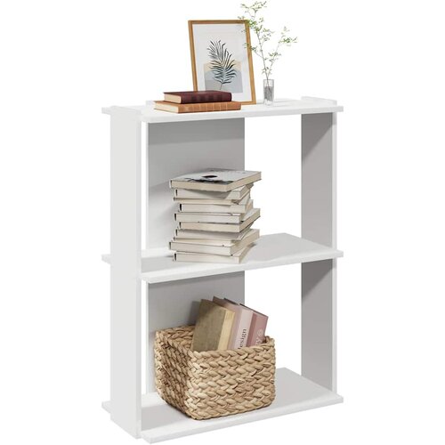  Regal za knjige s 3 razine bijeli 60x30x80 cm konstruirano drvo Cijene