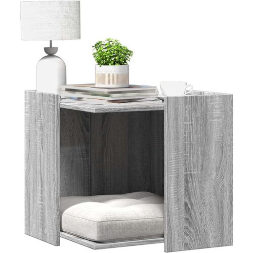 vidaXL Kutija z mačji pijesak boja hrasta 53x53x51cm konstruirano drvo Cijene